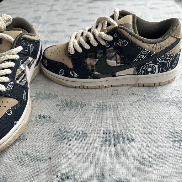 Nike SB new thick cotton woven twisted rope thick laces low-top sneakers - Picture 5 of 7